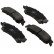 Brake Pad Set, disc brake 38792 ABS