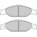 Brake Pad Set, disc brake 38804 ABS