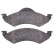 Brake Pad Set, disc brake 38820 ABS