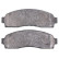 Brake Pad Set, disc brake 38833 ABS