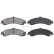 Brake Pad Set, disc brake 38834 ABS, Thumbnail 2