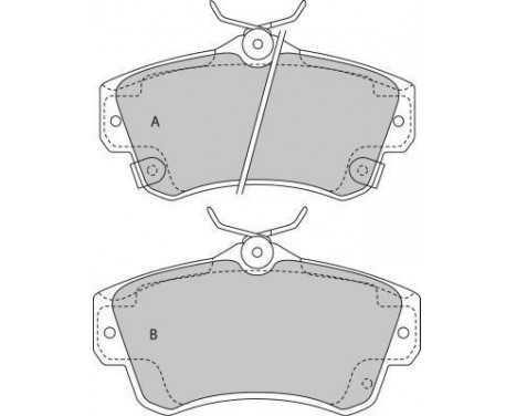 Brake Pad Set, disc brake 38841 ABS, Image 2