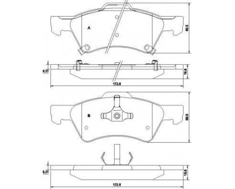 Brake Pad Set, disc brake 38857 ABS, Image 3