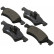 Brake Pad Set, disc brake 38857 ABS