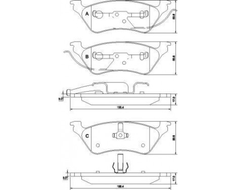 Brake Pad Set, disc brake 38858 ABS, Image 2