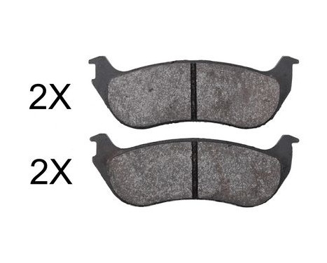 Brake Pad Set, disc brake 38881 ABS