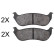 Brake Pad Set, disc brake 38881 ABS