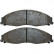 Brake Pad Set, disc brake 38921 ABS