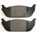 Brake Pad Set, disc brake 38952 ABS