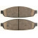 Brake Pad Set, disc brake 38953 ABS