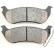 Brake Pad Set, disc brake 38964 ABS