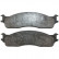 Brake Pad Set, disc brake 38965 ABS