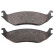 Brake Pad Set, disc brake 38967 ABS