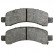 Brake Pad Set, disc brake 38974 ABS