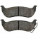 Brake Pad Set, disc brake 38998 ABS
