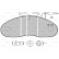 Brake Pad Set, disc brake 598001 Valeo