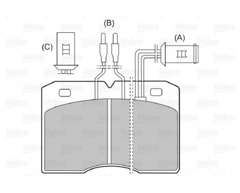 Brake Pad Set, disc brake 598007 Valeo