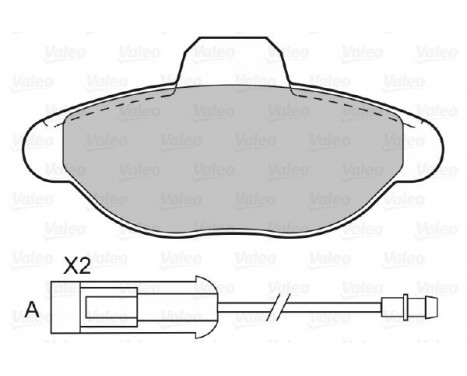 Brake Pad Set, disc brake 598011 Valeo