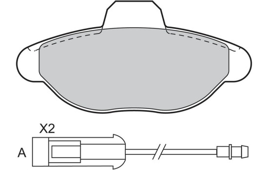 Brake Pad Set, disc brake 598011 Valeo, Image 2