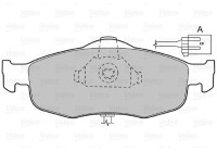 Brake Pad Set, disc brake 598033 Valeo