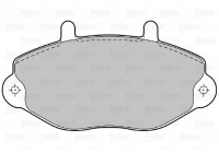 Brake Pad Set, disc brake 598037 Valeo