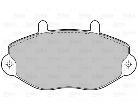 Brake Pad Set, disc brake 598037 Valeo