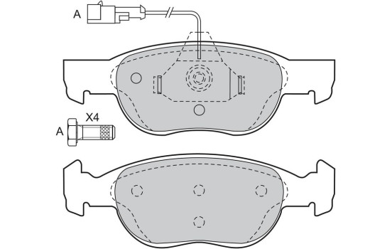 Brake Pad Set, disc brake 598040 Valeo, Image 2