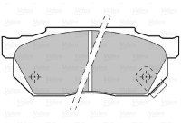 Brake Pad Set, disc brake 598047 Valeo