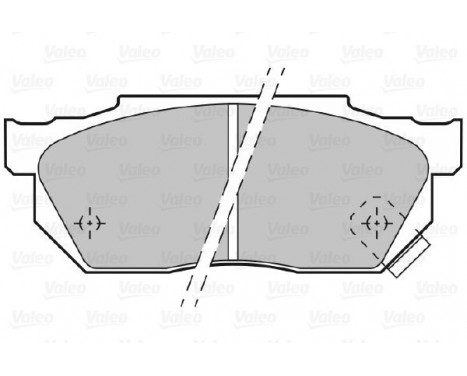 Brake Pad Set, disc brake 598047 Valeo