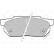 Brake Pad Set, disc brake 598047 Valeo