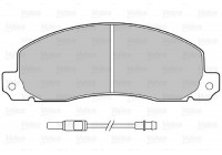 Brake Pad Set, disc brake 598086 Valeo