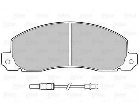 Brake Pad Set, disc brake 598086 Valeo