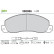 Brake Pad Set, disc brake 598086 Valeo