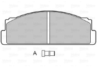 Brake Pad Set, disc brake 598090 Valeo