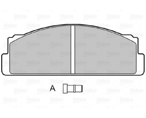 Brake Pad Set, disc brake 598090 Valeo