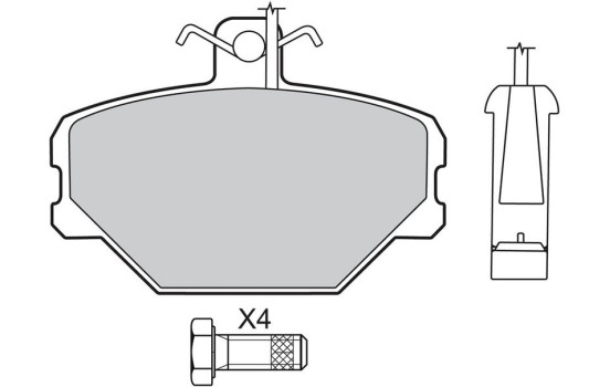 Brake Pad Set, disc brake 598095 Valeo, Image 2