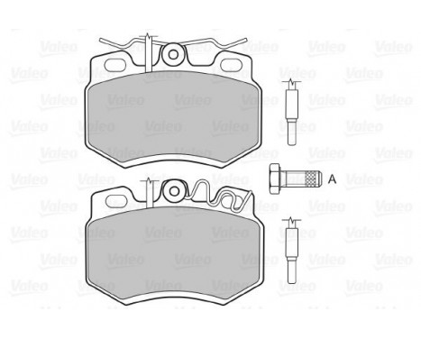 Brake Pad Set, disc brake 598119 Valeo