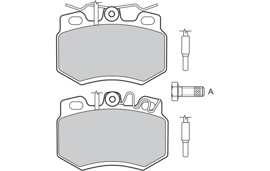 Brake Pad Set, disc brake 598119 Valeo, Image 2