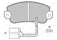 Brake Pad Set, disc brake 598141 Valeo