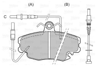 Brake Pad Set, disc brake 598154 Valeo