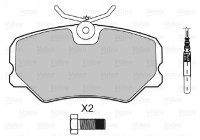 Brake Pad Set, disc brake 598179 Valeo