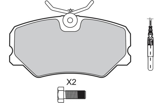 Brake Pad Set, disc brake 598179 Valeo, Image 2