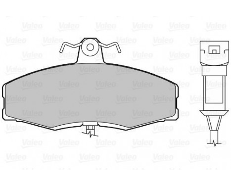 Brake Pad Set, disc brake 598217 Valeo