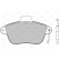 Brake Pad Set, disc brake 598280 Valeo