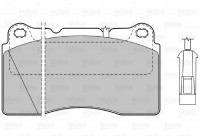 Brake Pad Set, disc brake 598309 Valeo