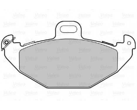 Brake Pad Set, disc brake 598328 Valeo