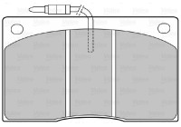 Brake Pad Set, disc brake 598374 Valeo