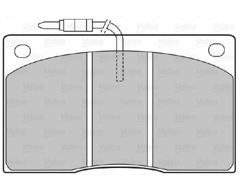 Brake Pad Set, disc brake 598374 Valeo