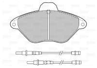 Brake Pad Set, disc brake 598383 Valeo