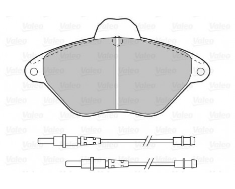 Brake Pad Set, disc brake 598383 Valeo